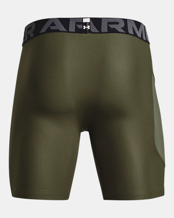Men's HeatGear® Compression Shorts, Green, pdpMainDesktop image number 5